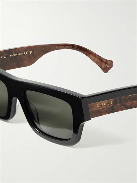 gucci rectangular frame acetate sunglasses with crystals|gucci sunglasses with rhinestones.